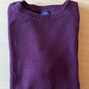 J.Crew Small Burgundy Crewneck sweater in supersoft wool blend. Never worn.